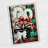 Candy Cane with Bow Add On Large Metal Cutting Die 32493 - Paper Rose Studio