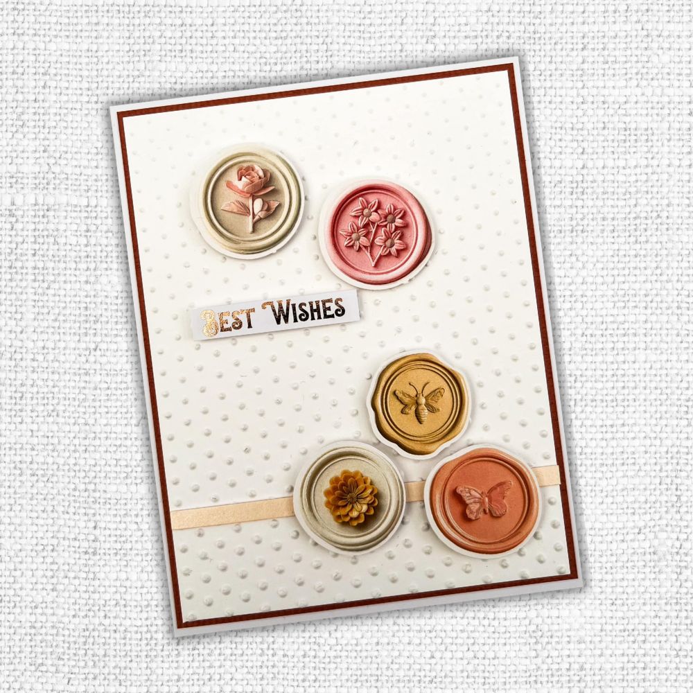 Pastel Wax Seals Embossed Die Cuts 32283 - Paper Rose Studio