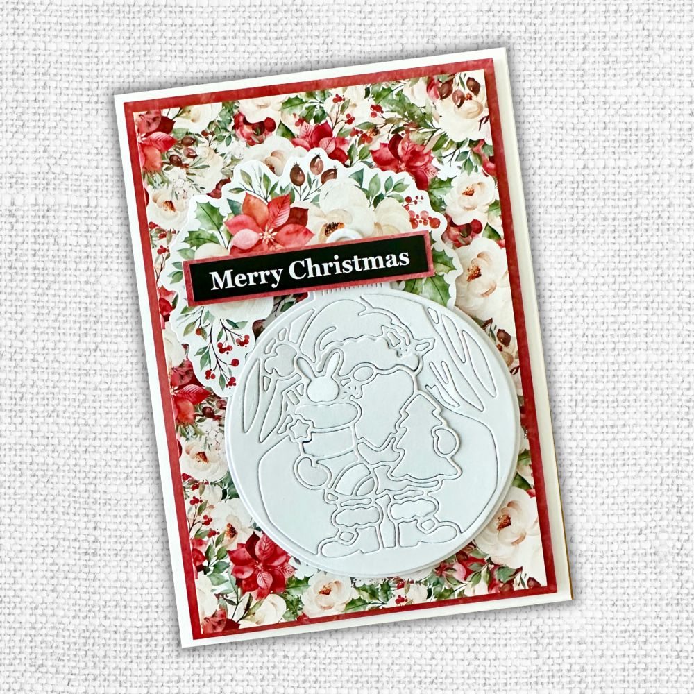 Hanging Bauble with Santa Metal Cutting Die 32505 - Paper Rose Studio