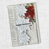 White Christmas Layering Poinsettia Set 2 Metal Cutting Die 32577 - Paper Rose Studio