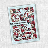 White Dove & Flourish Coverplate Metal Cutting Die 32592 - Paper Rose Studio