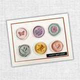 Pastel Wax Seals Embossed Die Cuts 32283 - Paper Rose Studio