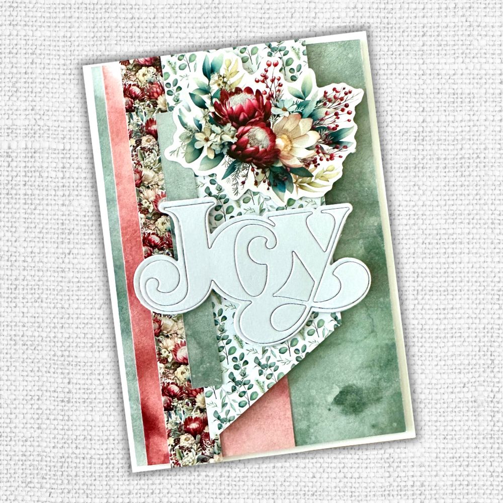 Fancy Script Layered Joy Metal Cutting Die 32454 - Paper Rose Studio