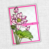 Lotus Bouquet 4x6" Clear Stamp Set 19087