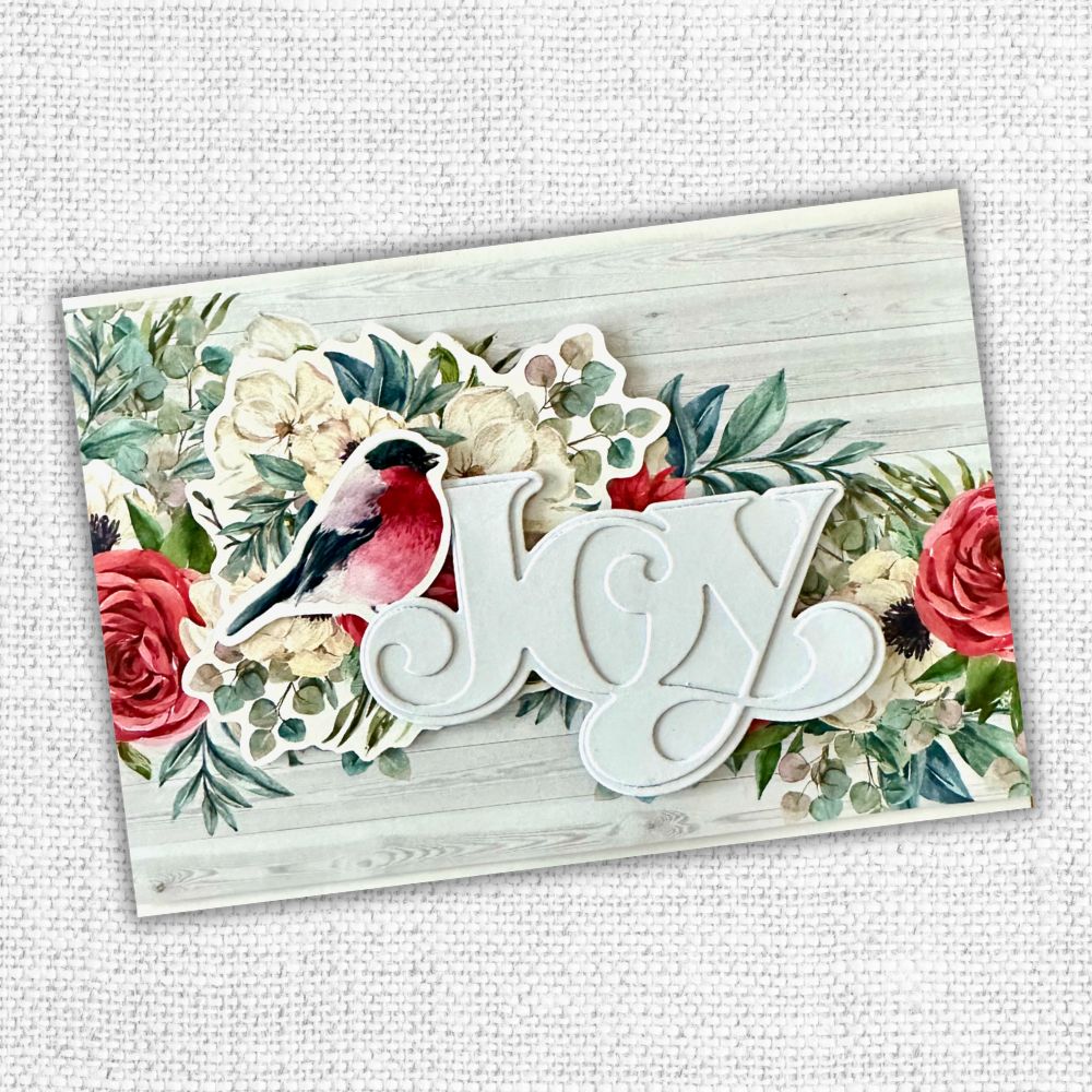 Fancy Script Layered Joy Metal Cutting Die 32454 - Paper Rose Studio