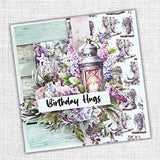 Lavender & Roses Cut Aparts Paper Pack 32280 - Paper Rose Studio