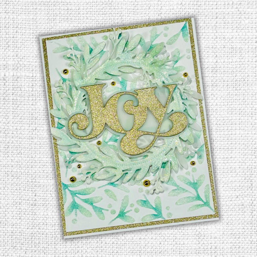 Fancy Script Layered Joy Metal Cutting Die 32454 - Paper Rose Studio