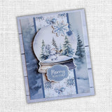 White Christmas 6x8" Quick Card Class Kit - Stores Only - Paper Rose Studio