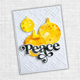 Fancy Script Layered Peace Metal Cutting Die 32451 - Paper Rose Studio