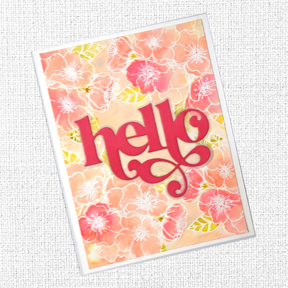 Fancy Script Layered Hello Metal Cutting Die 32478