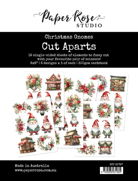 Christmas Gnomes Cut Aparts Paper Pack 32787 - Paper Rose Studio