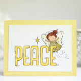 Christmas Peace Word Clear Stamp 31004 - Paper Rose Studio