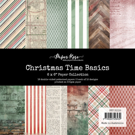 Christmas Time Basics 6x6 Paper Collection 31115 - Paper Rose Studio