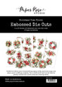 Christmas Time Floral Embossed Die Cuts 31130 - Paper Rose Studio