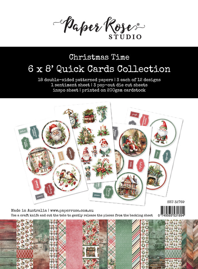 Christmas Time 6x8" Quick Cards Collection 32769 - Paper Rose Studio