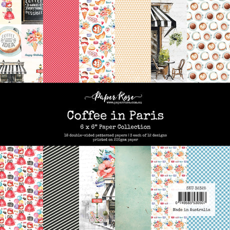 Coffee in Paris 6x6 Paper Collection 32325 - Paper Rose Studio