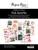 Coffee in Paris Cut Aparts Paper Pack 32301 - Paper Rose Studio