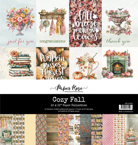 Cozy Fall 12x12 Paper Collection 32679 - Paper Rose Studio