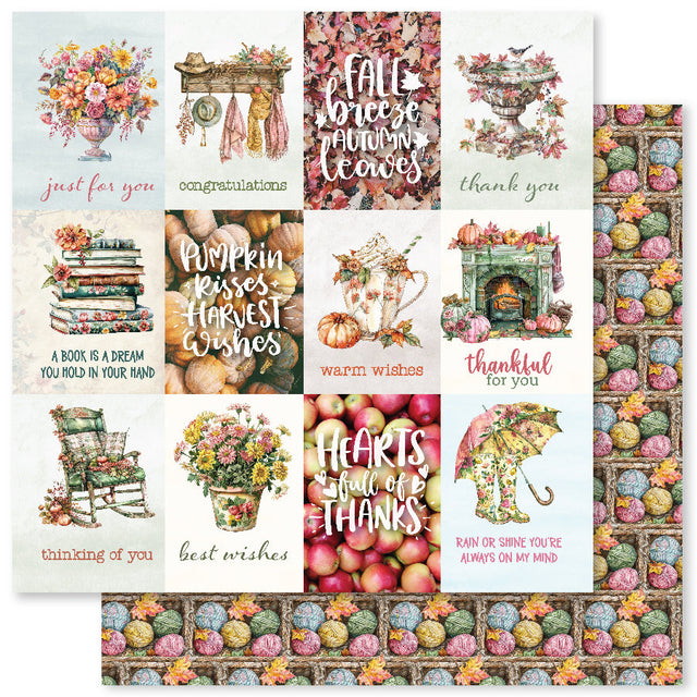 Cozy Fall A 12x12 Paper (12pc Bulk Pack) 32682 - Paper Rose Studio