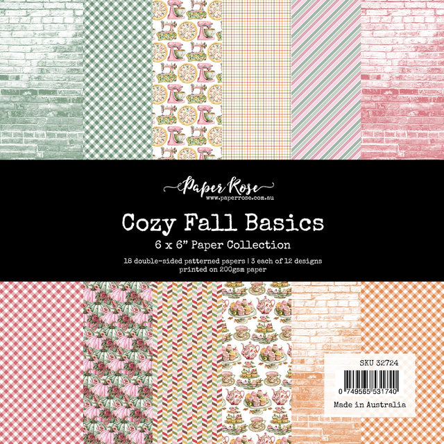 Cozy Fall Basics 6x6 Paper Collection 32724 - Paper Rose Studio