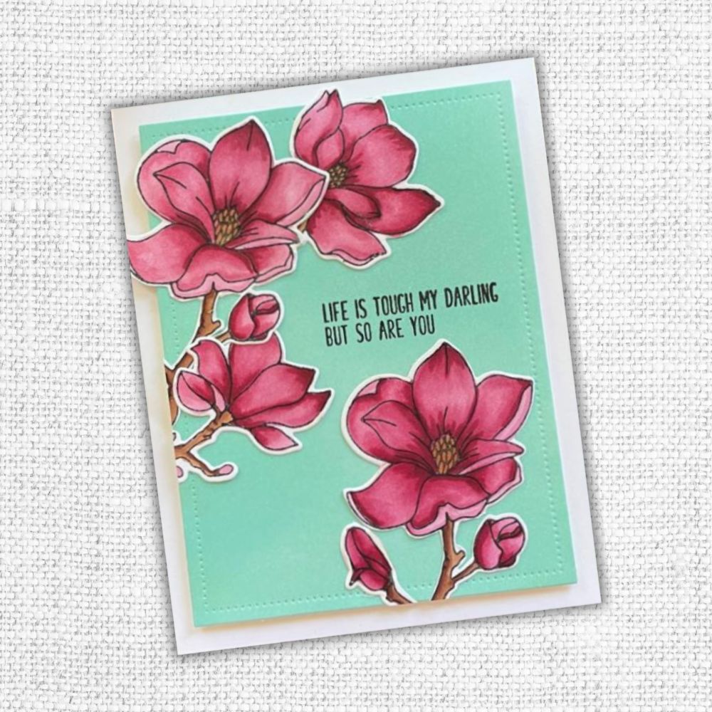 Lovely Florals Magnolia 4x6" Clear Stamp Set 18186 - Paper Rose Studio