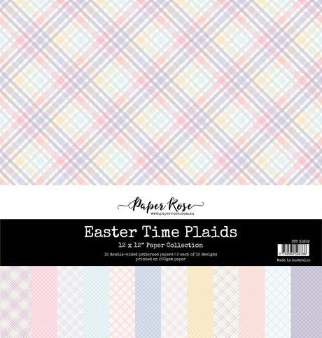 Easter Time Plaids 12x12 Paper Collection 31809 - Paper Rose Studio