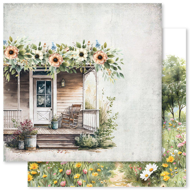 Farmhouse Friends Backgrounds E 12x12 Paper (12pc Bulk Pack) 32016 - Paper Rose Studio