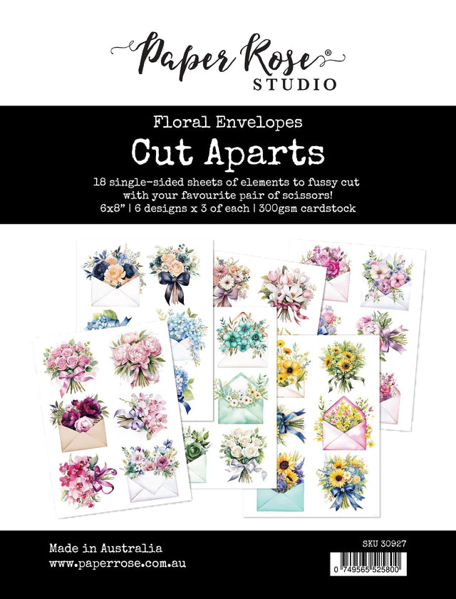 Floral Envelopes Cut Aparts Paper Pack 30927 - Paper Rose Studio