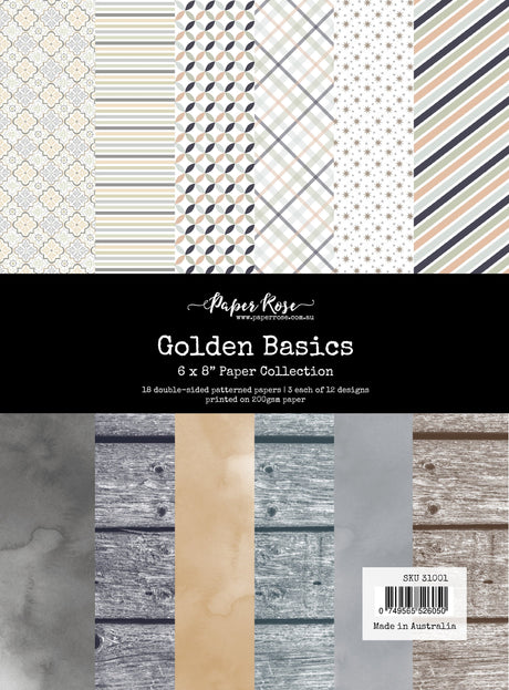 Golden Basics 6x8" Paper Collection 31001 - Paper Rose Studio