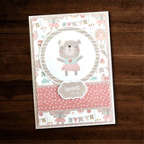 Hello Little Girl 6x8" Quick Cards Collection 30012 - Paper Rose Studio