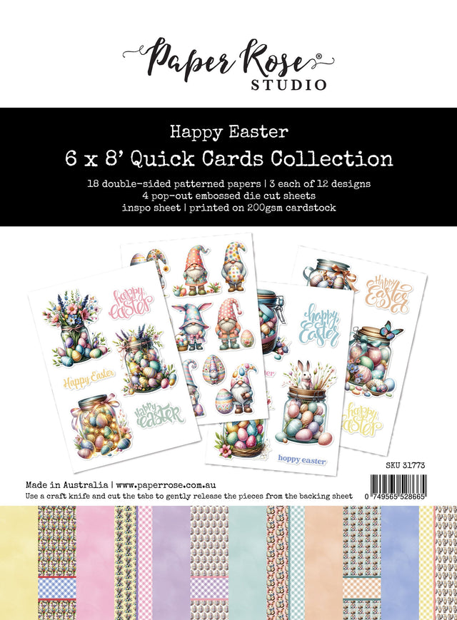 Happy Easter 6x8" Quick Cards Collection 31773 - Paper Rose Studio