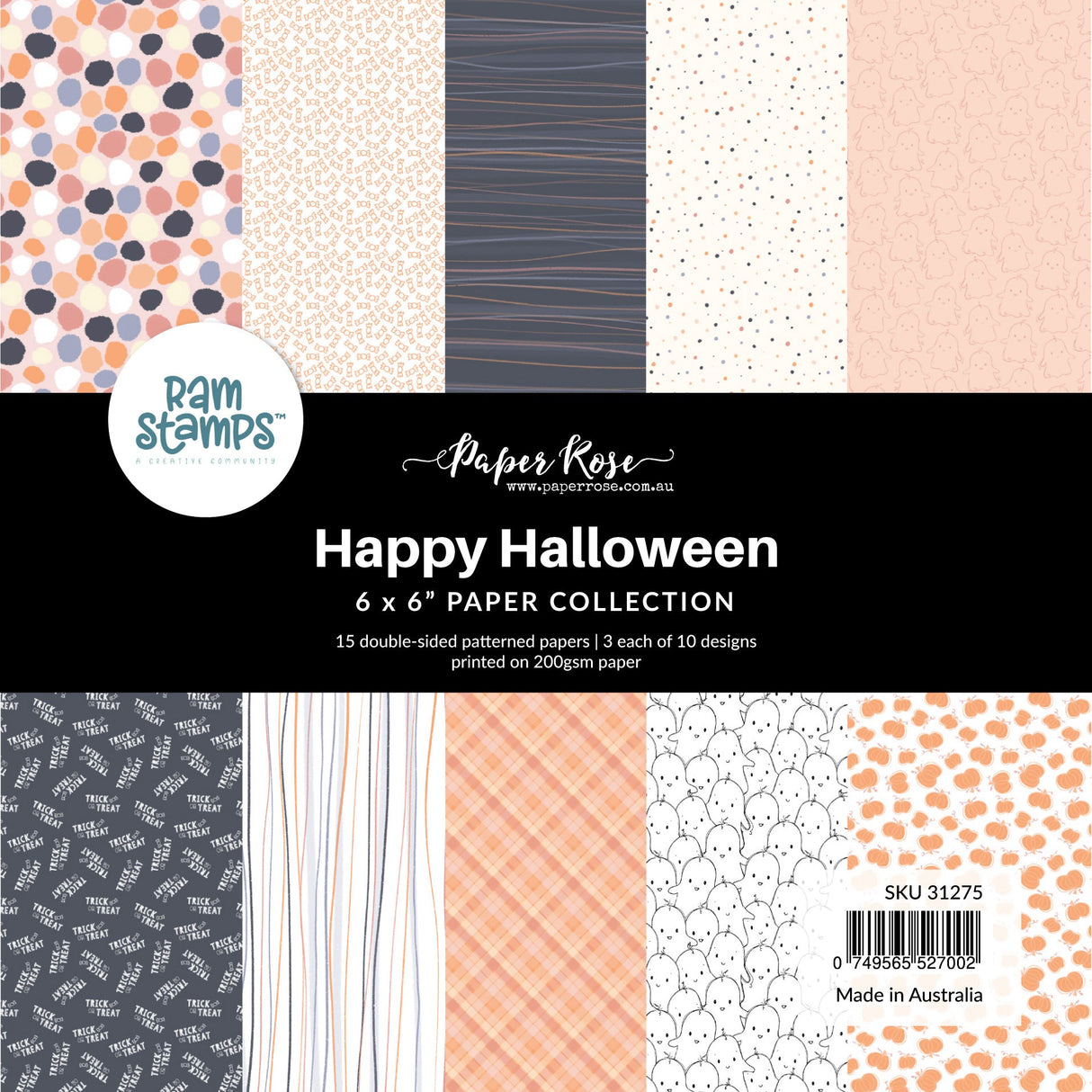 Happy Halloween 6x6 Paper Collection 31275 - Paper Rose Studio