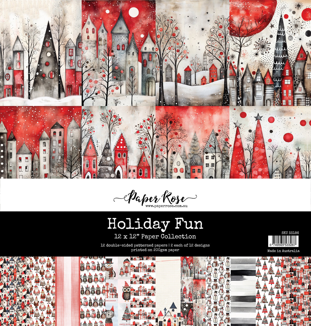 Holiday Fun 12x12 Paper Collection 33186 - Paper Rose Studio