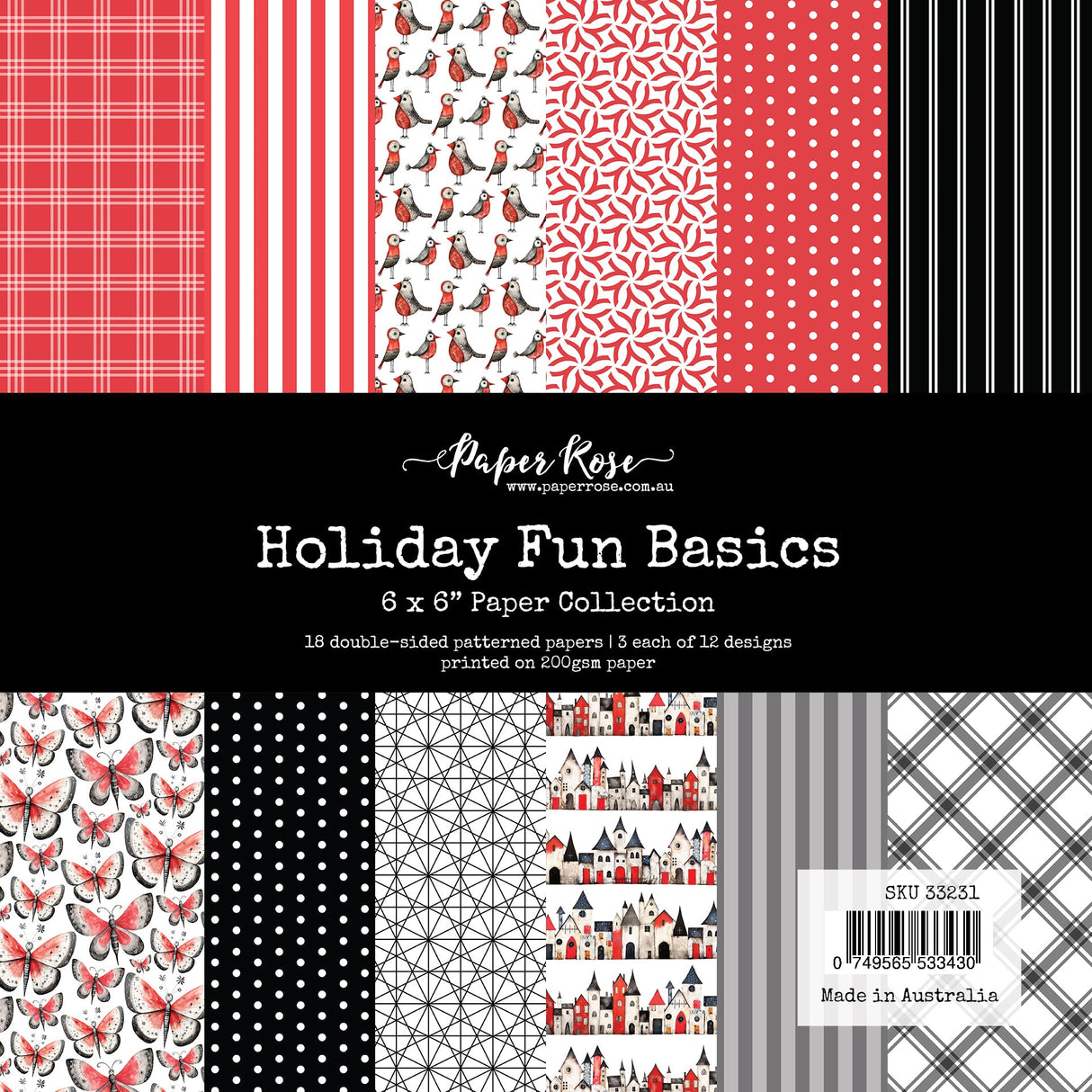 Holiday Fun Basics 6x6 Paper Collection 33231 - Paper Rose Studio