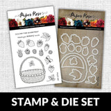 Berry Basket 4x6" CLEAR STAMP & DIE SET 18754 18755 DISCONTINUED - Paper Rose Studio