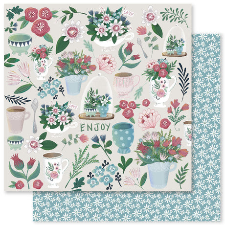 Katie's Tea Party A 12x12 Paper (12pc Bulk Pack) 30828 - Paper Rose Studio