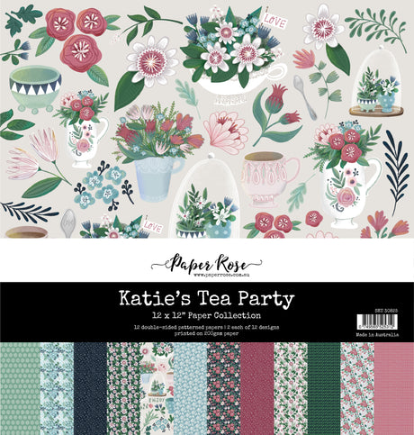 Katie's Tea Party 12x12 Paper Collection 30825 - Paper Rose Studio