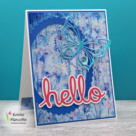 Layered Hello Metal Cutting Die 16951 - Paper Rose Studio