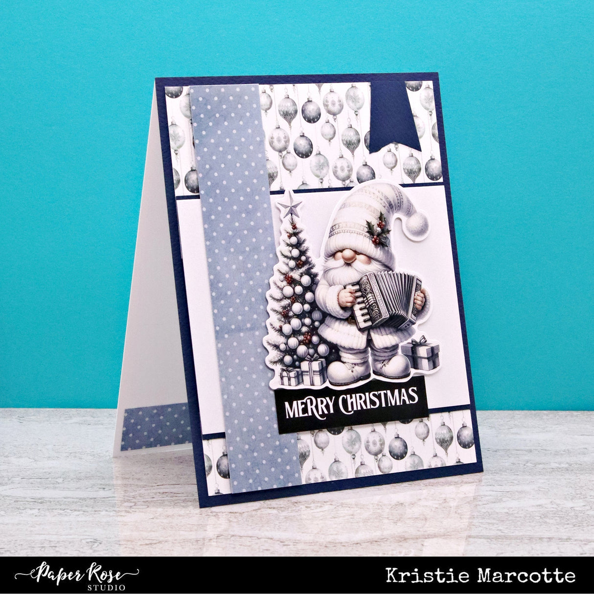 White Christmas Gnomes Embossed Die Cuts 32880 - Paper Rose Studio