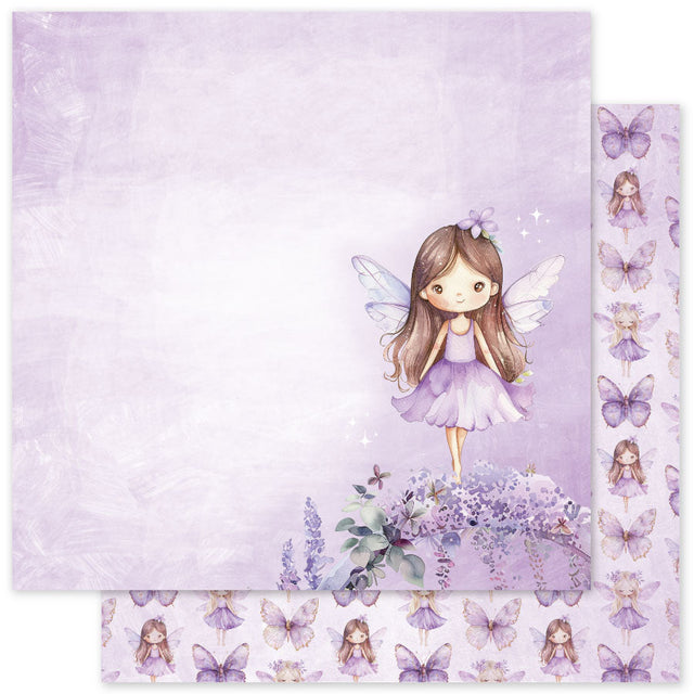 Lavender & Fairies Basics F 12x12 Paper (12pc Bulk Pack) 33519 - Paper Rose Studio