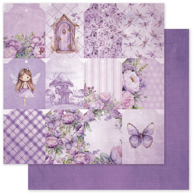 Lavender & Fairies D 12x12 Paper (12pc Bulk Pack) 33489 - Paper Rose Studio