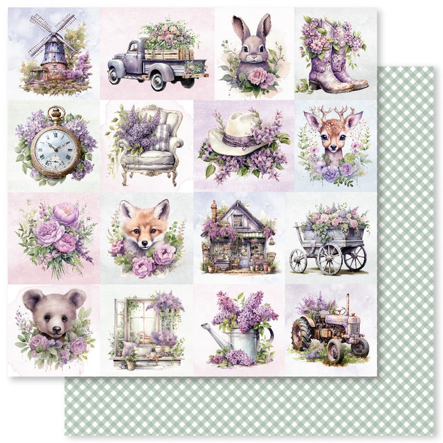 Lavender & Roses A 12x12 Paper (12pc Bulk Pack) 32166 - Paper Rose Studio