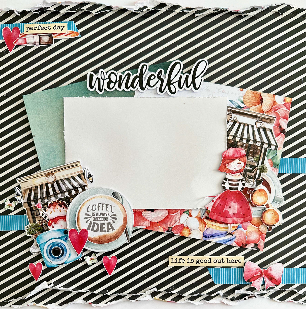 Coffee in Paris Cut Aparts Paper Pack 32301 - Paper Rose Studio