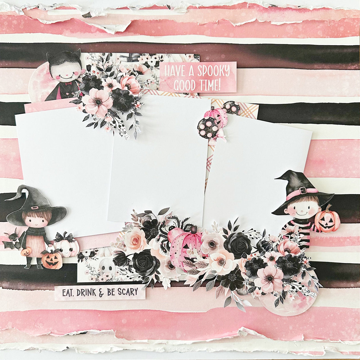 Pink Halloween Cut Aparts Paper Pack 32793 - Paper Rose Studio