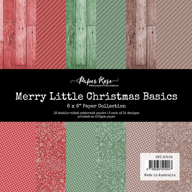 Merry Little Christmas Basics 6x6 Paper Collection 30504 - Paper Rose Studio