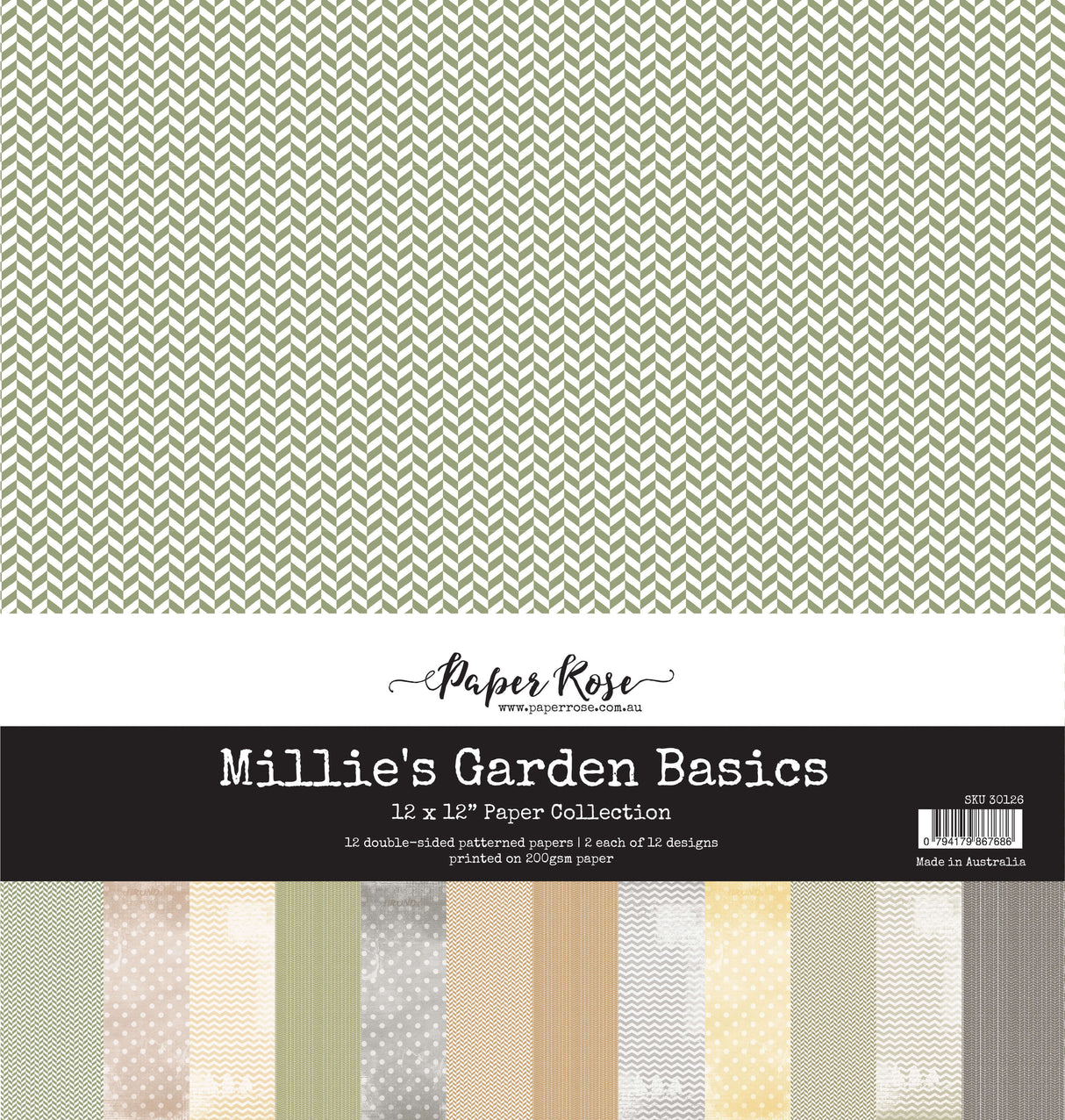 Millie's Garden Basics 12x12 Paper Collection 30126