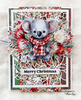 Christmas Poinsettia Coverplate Metal Cutting Die 30156 - Paper Rose Studio