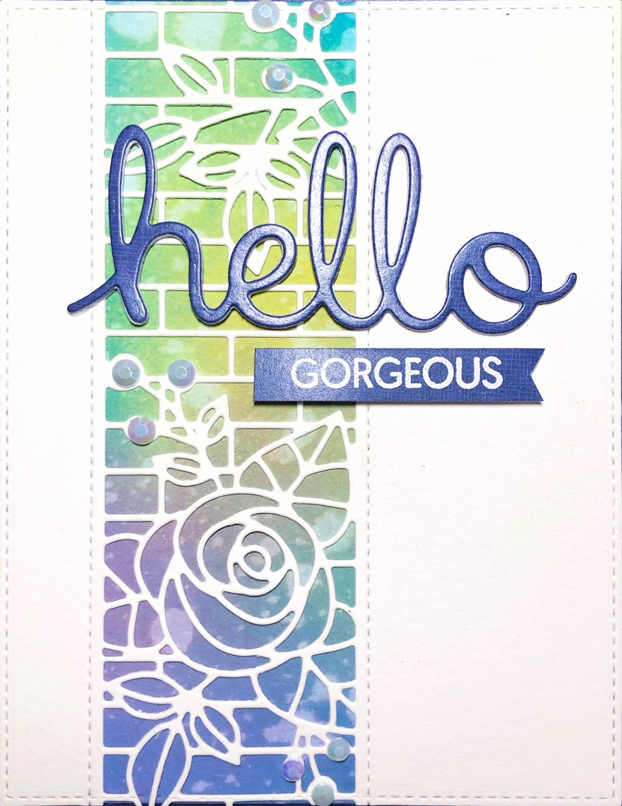 Layered Hello Metal Cutting Die 16951 - Paper Rose Studio