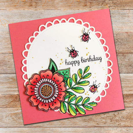 Doodle Flowers Metal Die Set 17806 - Paper Rose Studio