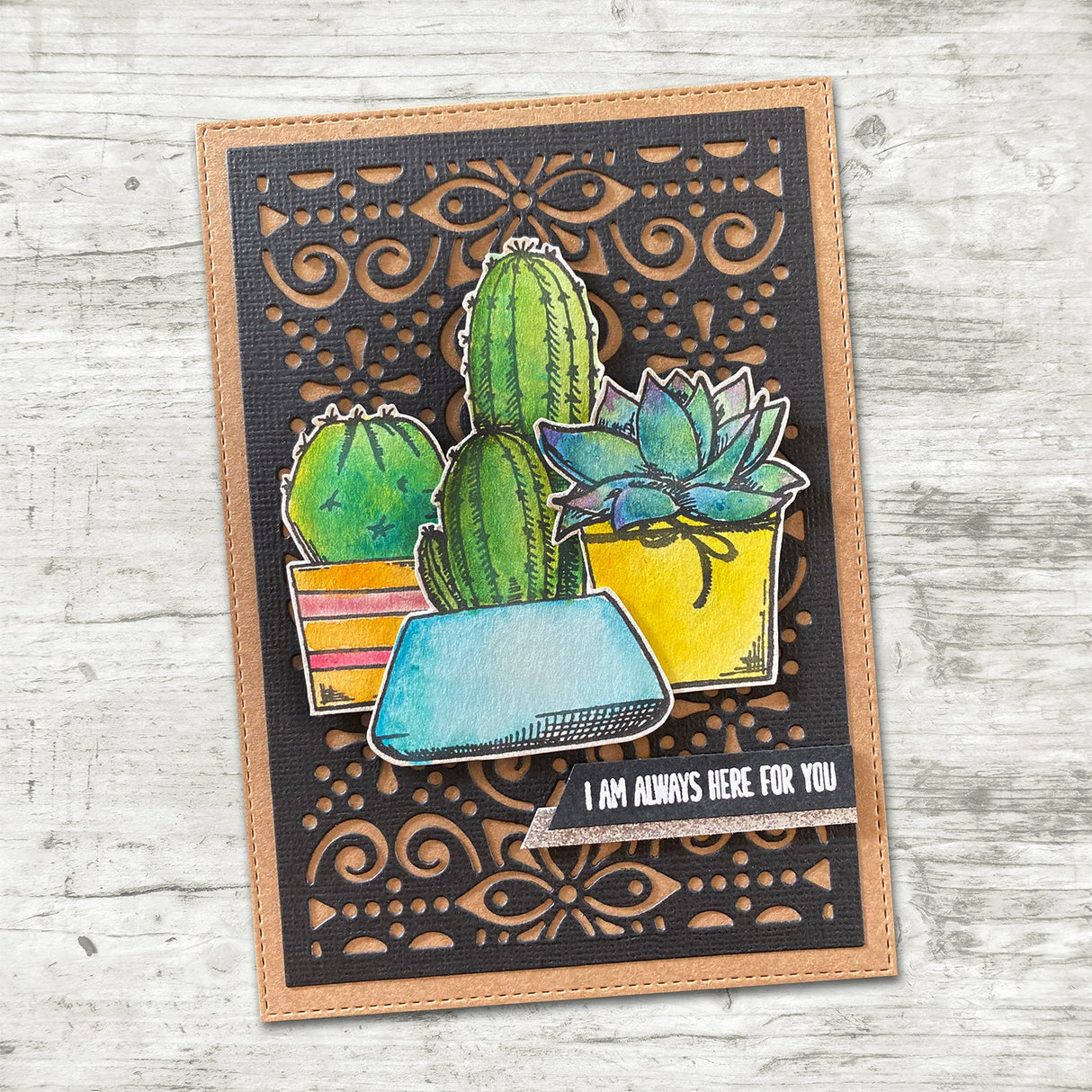 Cactus Greetings 4x6" Clear Stamp Set 17886 - Paper Rose Studio